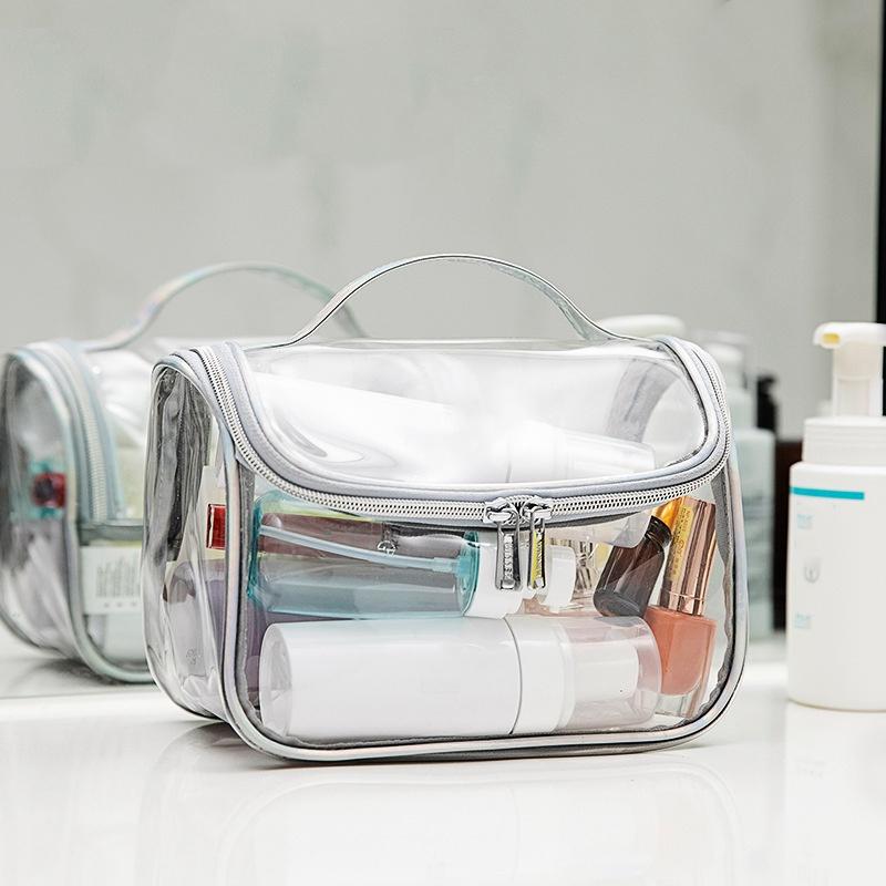 Large Capacity Waterproof Transparent Laser Cosmetic Bag Portable Storage Bag