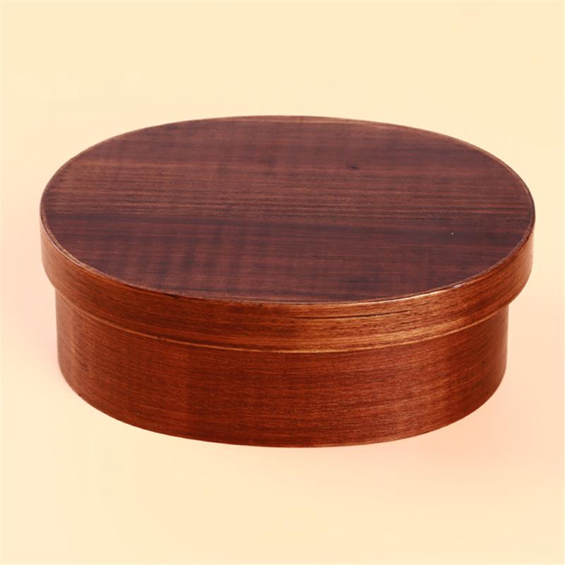 Japanese Style Bento Boxes 1 Layer 3 Grids Wood Lunch Box Portable Picnic Kids Food Container Box