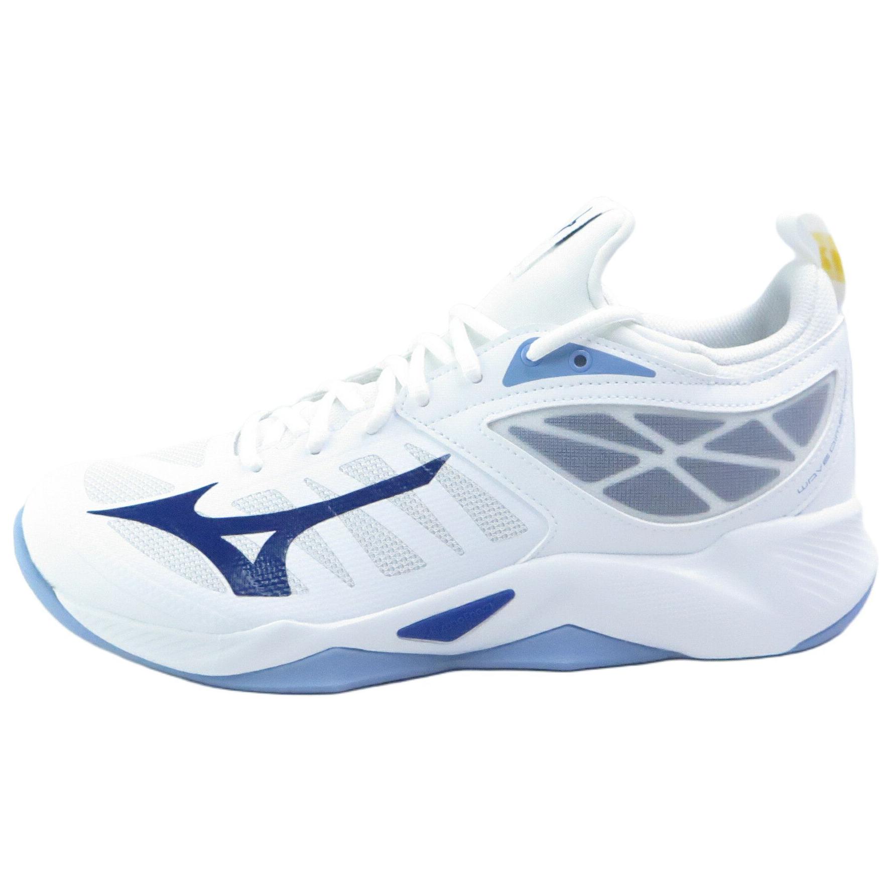 Mizuno Wave Dimension V1GA224097 Unisex Volleyball Shoes White/Bellwether Blue 38.5