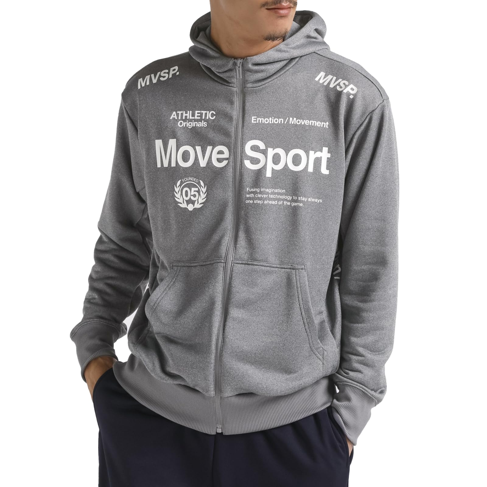 

Толстовка с капюшоном Descente Light Smooth Sweat Full Zip Stretch Training Running ST4FSW41M 2L [Move Sports] GY01(ST4FSW41M)