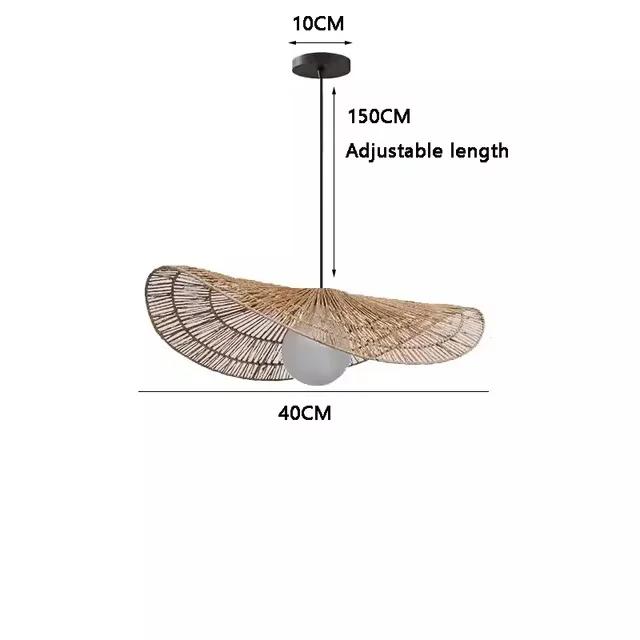

Подвесной светильник в стиле скандинавского ваби-саби из ротанга, плетеная вручную лампа для ресторана, домашнего декора, спальни, гостиной, креативной столовой, люстры Cold White