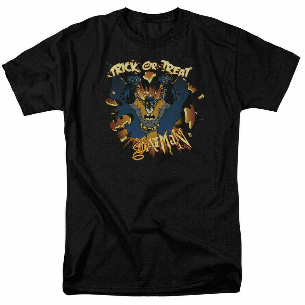

Batman Trick Or Treat Pumpkin Burst T Shirt Licensed Comic Book Tee Black M