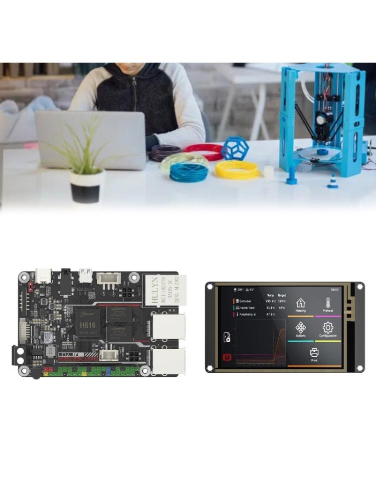 3D tiskárna Pi V1.2 + TFT35 SPI V2.1 řídicí deska, sada SPI LCD displeje, čtyřjádrový 64bitový procesor ARM CortexA53 1,5 GHz