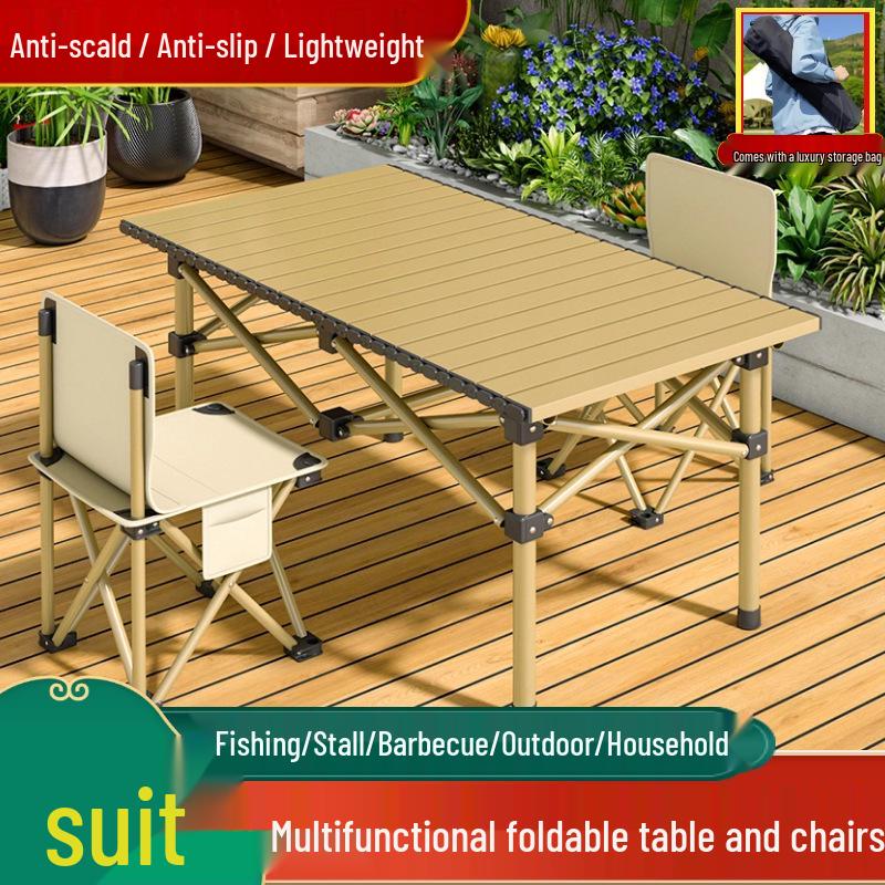 Portable Folding Table & Chair Set for Camping, Picnic, and More - Lightweight & Multi-Purpose