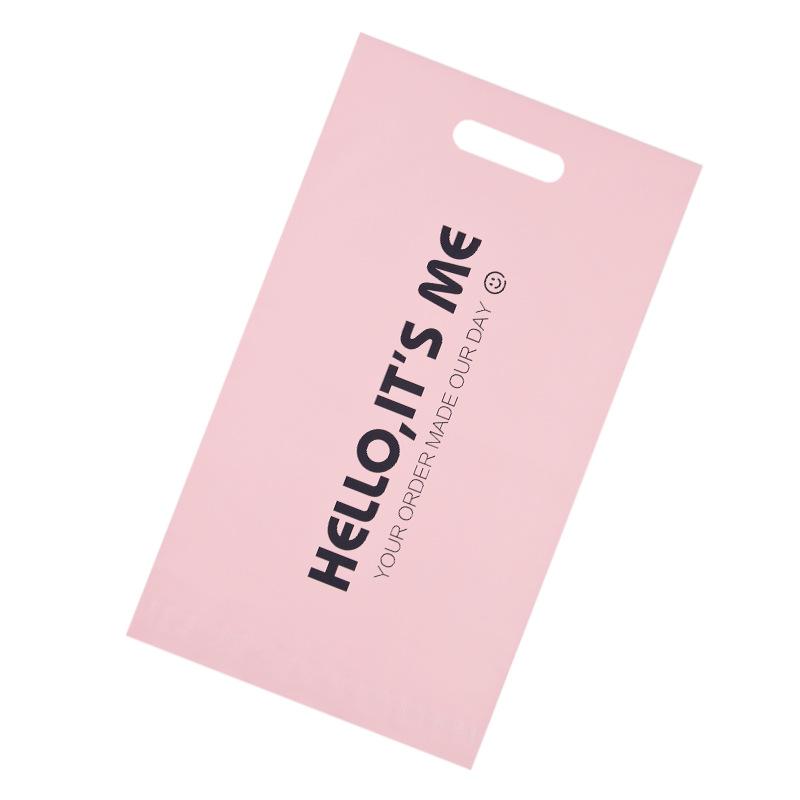 Pink Thickened Express Clothes Packaging Bag - Cute and Durable Handheld Design
