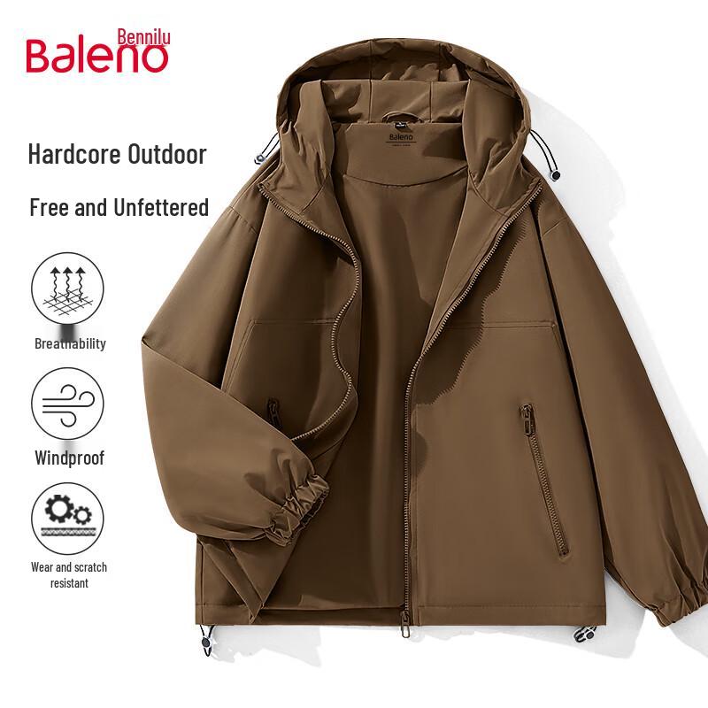 Baleno Men's Outdoor Windproof Hooded Jacket