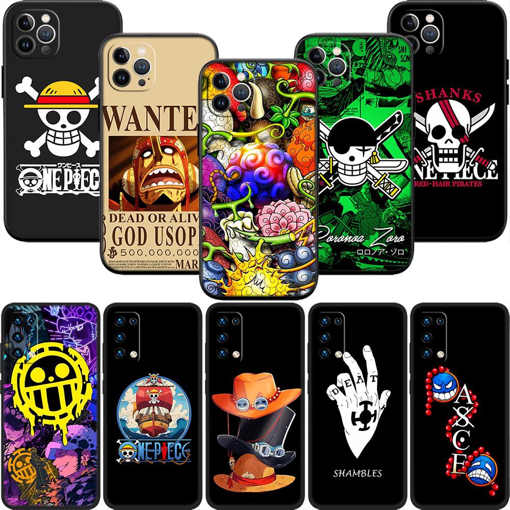 One Piece LOGO Soft Shell Phone Case for Xiaomi Poco C40 C50 C51 C55 C65 C71 C75 F3 F5 F6 F7 M2 M3 Pro Ultra