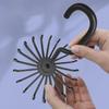 20 Claw 360 Degree Black Tie Rack Plastic Multi-functional Rotating Rack Scarf Belt Jewelry Collection Rack