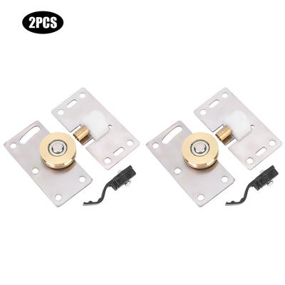 2Pcs Wardrobe Wood Door Sliding Door Wheel Stainless Steel Bearing Wheel Roller Pulley
