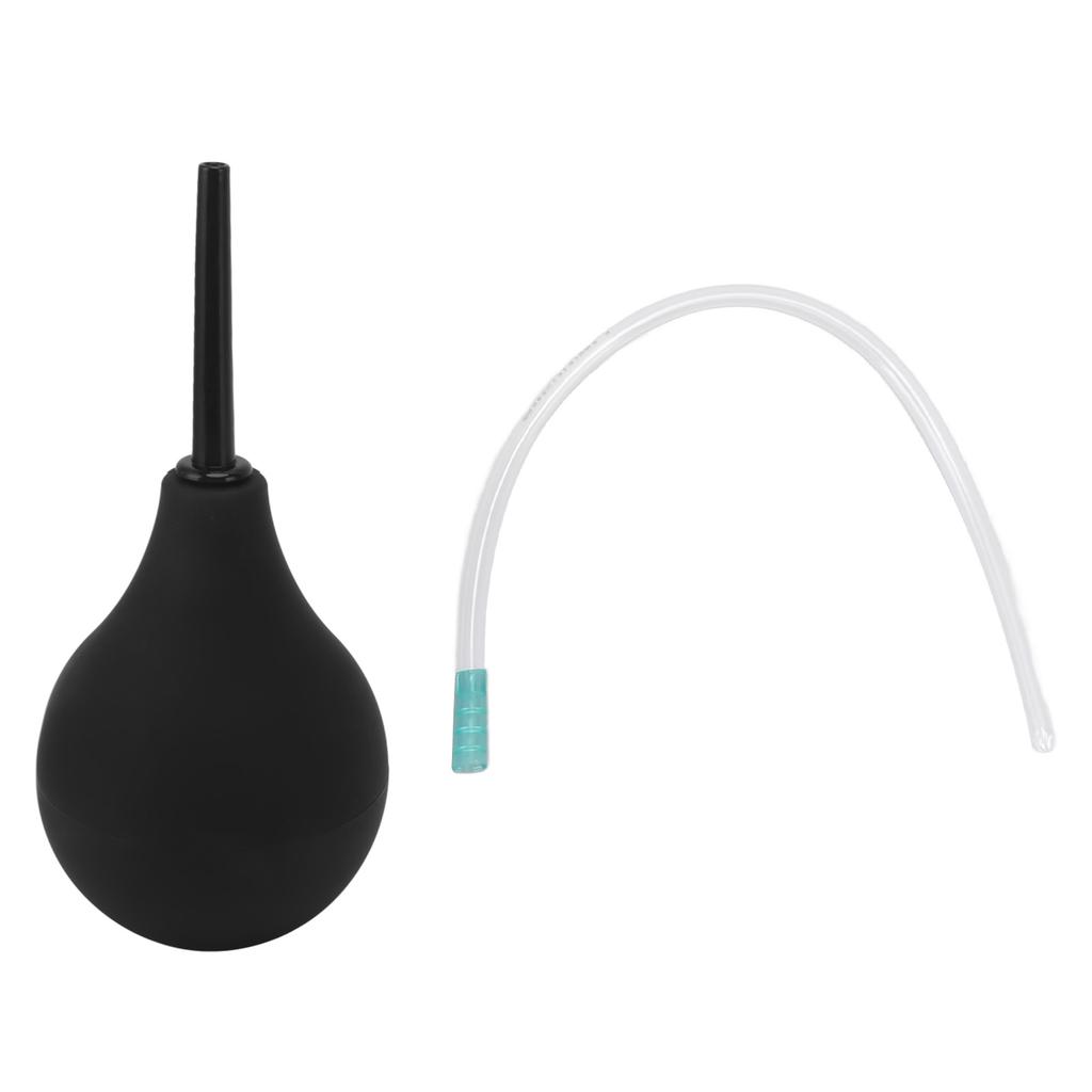 Enema Bulb Kit Silicone Douche Bulb with Single Use Hose Women Enemator Astriction Anal Cleaner
