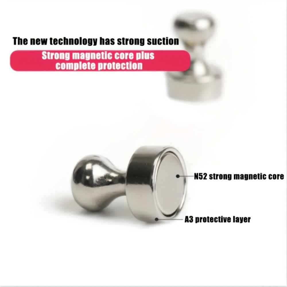 10 pezzi di forti pioli magnetici a ventosa, supporti magnetici, supporti didattici magnetici per uffici, aule