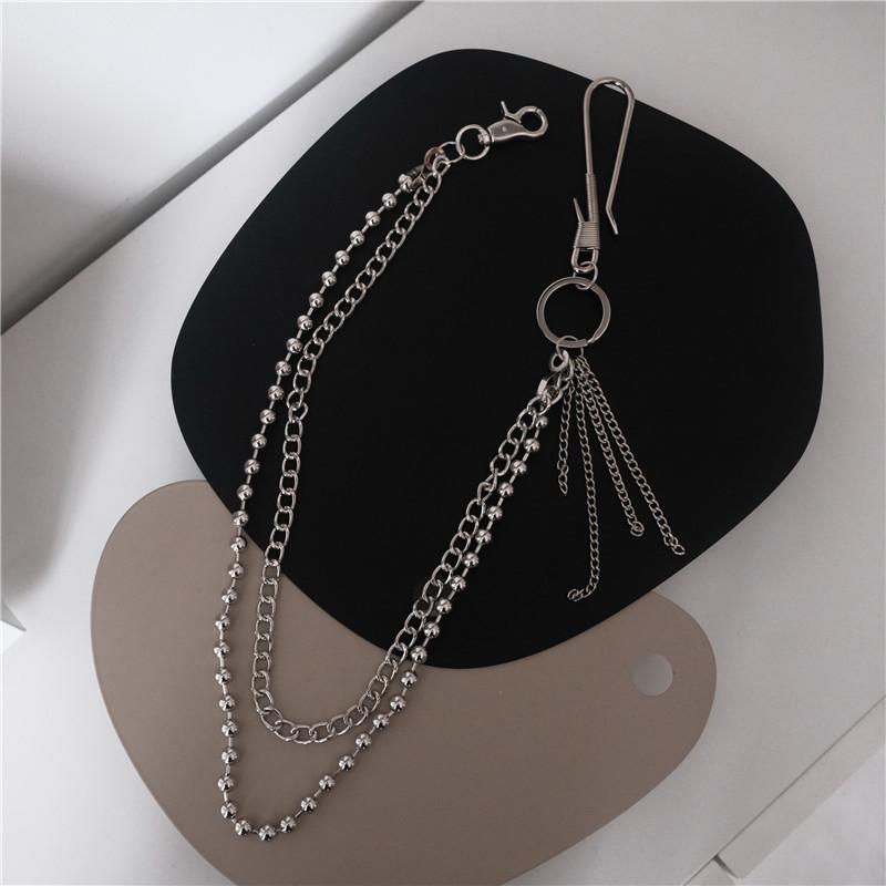 European-American Tassel Hip-Hop Waist & Trouser Chain: Multi-Layer Metal Accessory