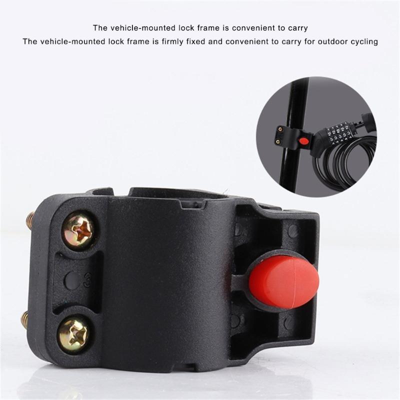 Fashion Folded Bike Lock Multifunction Zincs Alloys Bike Lock Student Bike Lock for Outdoor Lover