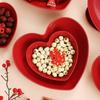 5/10Pcs Plastic Love Fruit Plate Creative Nut Love Plate Party Snack Love Tray  Household