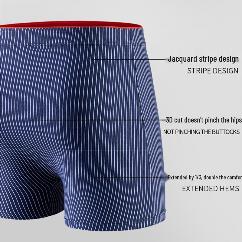 MaoRen Men's 60S Cotton Blend Boxer Briefs (2-Pack)