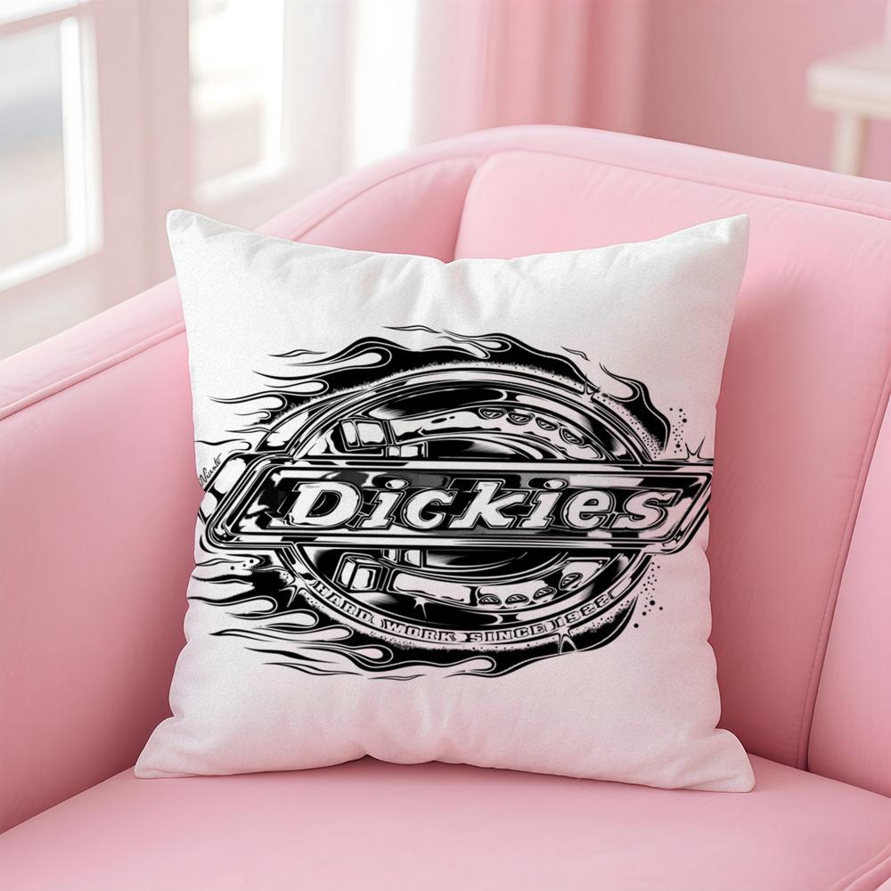 Luxury D-DickiesS Cushion Cover Comfortable Reversible Pillow Cover Ideal for Car Sofa Bedroom & Beyond 12x12Inch
