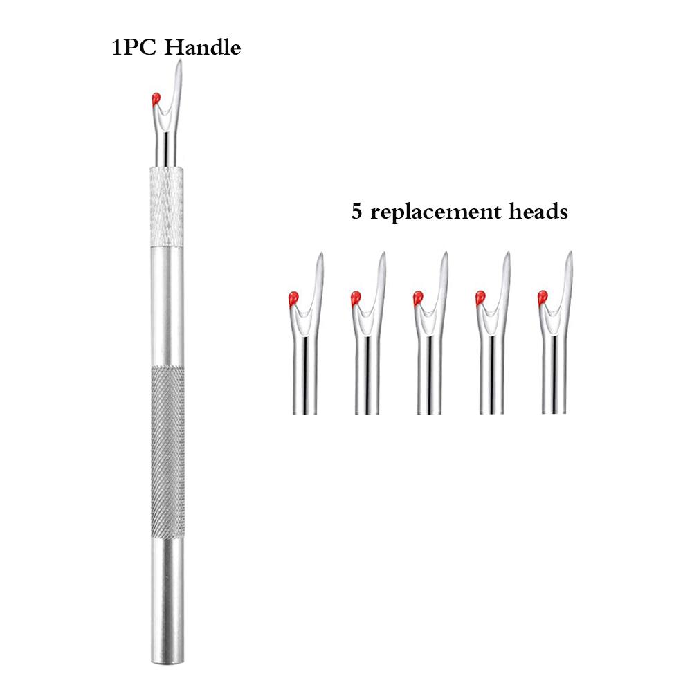 1PC Seam Ripper Handle with 5Pcs Replacement Head Sewing Stitch Thread Unpicker Embroidery Thread Remover Tool DIY Sewing Tools