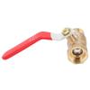 Ball Valve 12 Inner Outer Wire Thickening Brass Blowdown Valve with Red Handle for Air Compressor