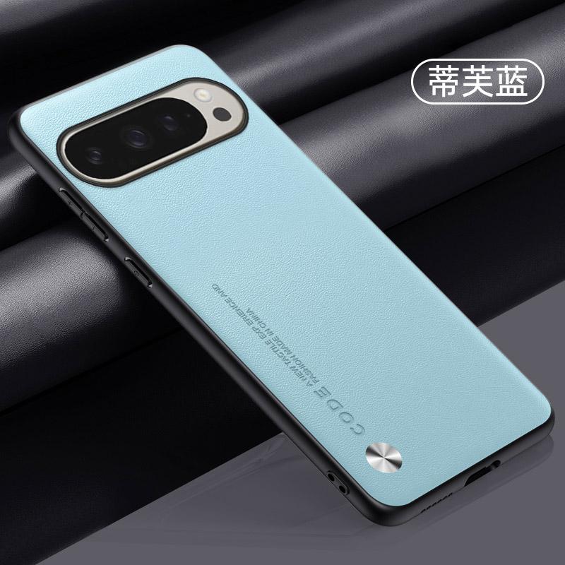 Carbon Fiber PU Leather Case for Google Pixel 10 Pro XL Matte Anti-Shock Plain Cases Bumper Funda for Pixel 10Pro Back Cover
