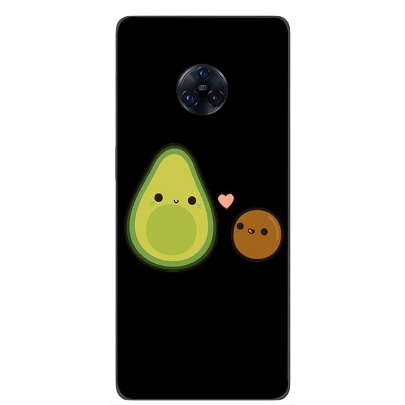 

Чехол для телефона с эстетикой авокадо для VIVO Y95 Y93 Y31 Y20 V19 V17 V15 Pro X60 NEX Мягкая черная накладка на телефон VIVO NEX 3