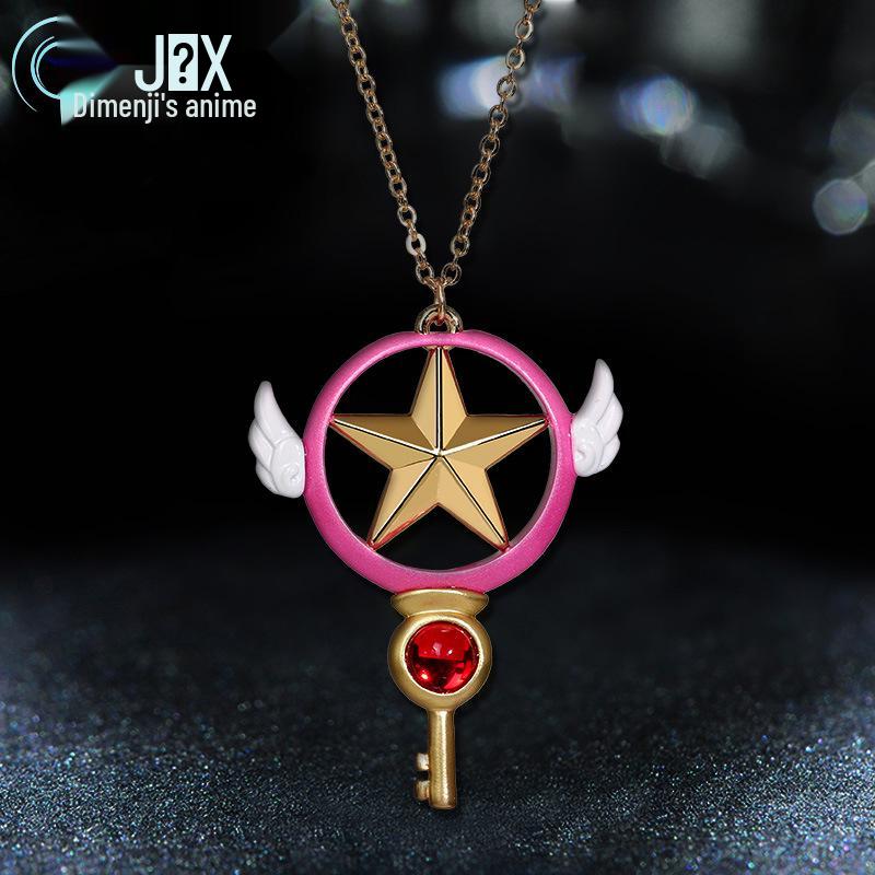 

Аниме Ожерелье Волшебная палочка Сакуры со звездой и крыльями