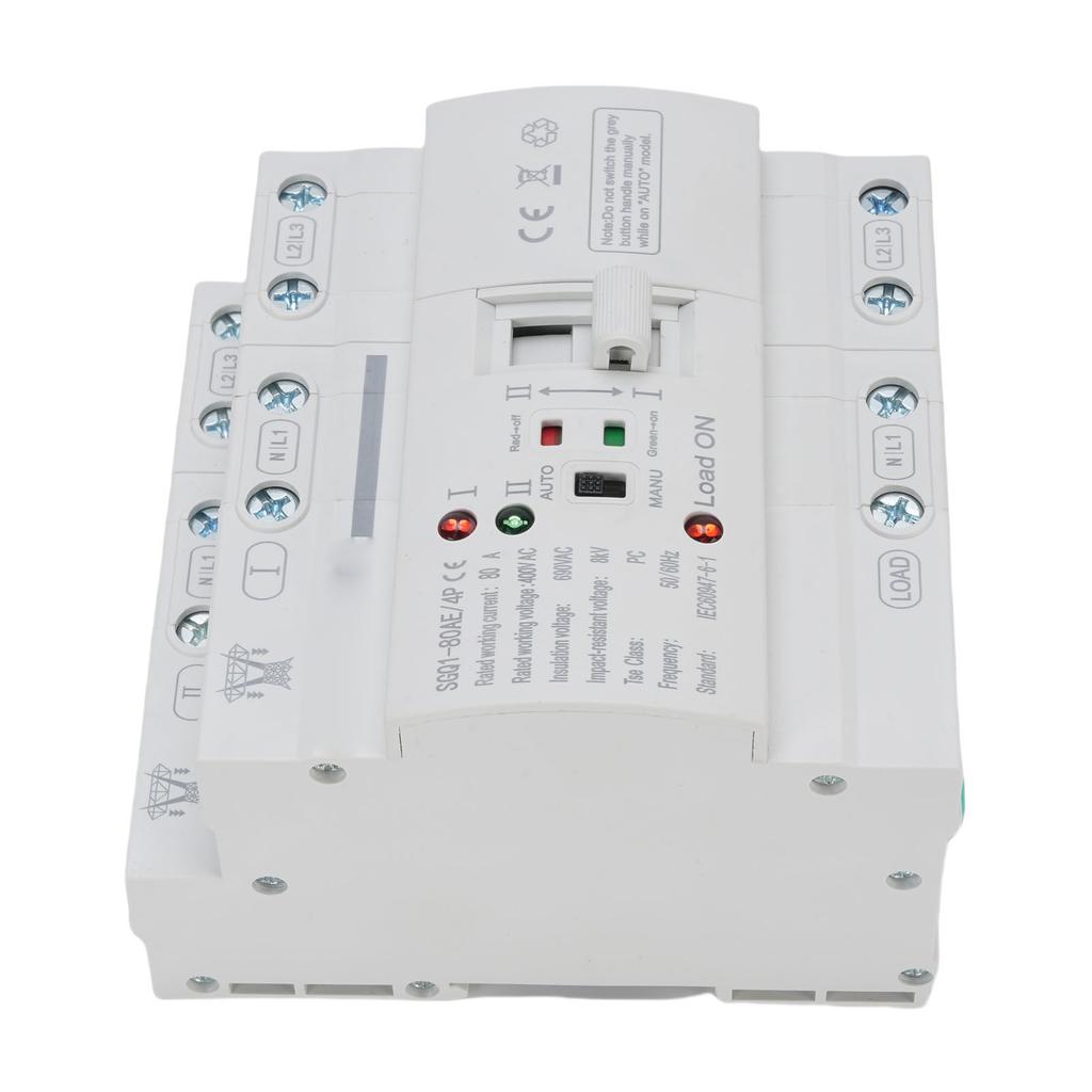 Dual Power , 4P 80A Emergency Automatic Transfer for Home Millisecond ing with Electronic