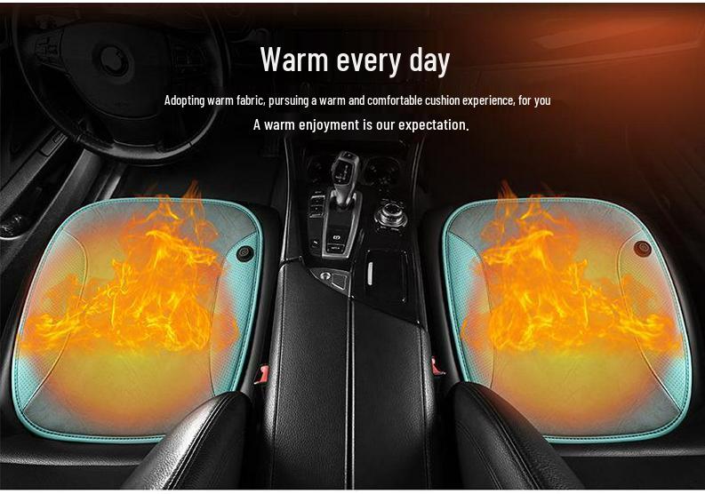 USB Heated Plush Seat Cushion for Car and Office