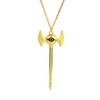 Anime Yu-Gi-Oh Keychain Yugi Muto Millenium Puzzle Millennium Wheel Wisdom Pendant Necklace for Women Men Car Keyring Jewelry