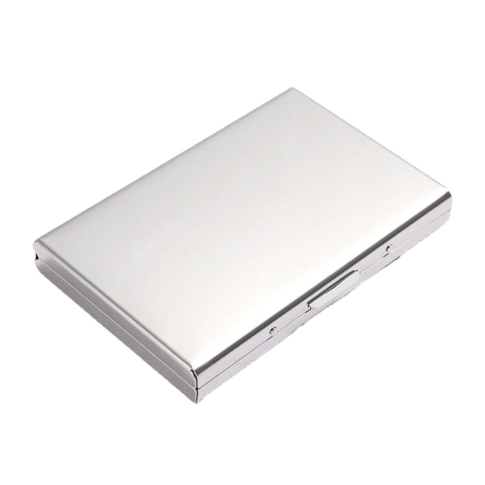 Stainless Steel Card Antimagnetic Case 10 Card Slots RFID Card Holder Bank Card Case  Travel