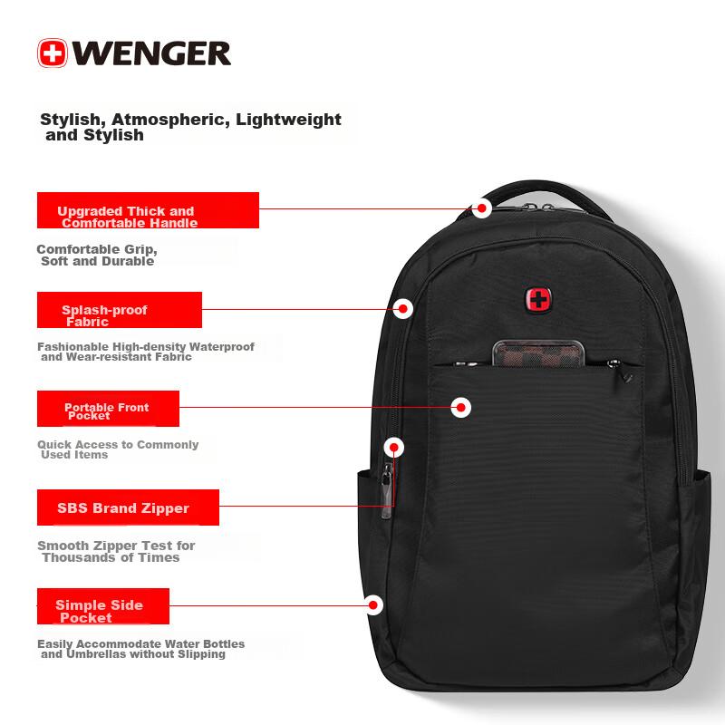 WENGER Swiss Army Knife 14.4-Inch Laptop Bag, Commuter Backpack, School Bag, Travel Bag for Men And Wome