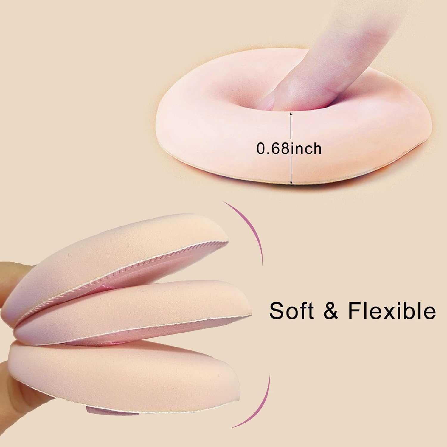 

9 Pcs Beauty Blender Makeup Sponges For Foundation Powder Puff:Makeup Sponge for Liquid,Cream,and Powder,Medium and Mini Size Beauty Sponge For