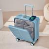 Multifunction Front Opening 18" Small Trolley Case Password Suitcase Cabin Travel Bag Usb Charging Luggage Suitcases On Wheels