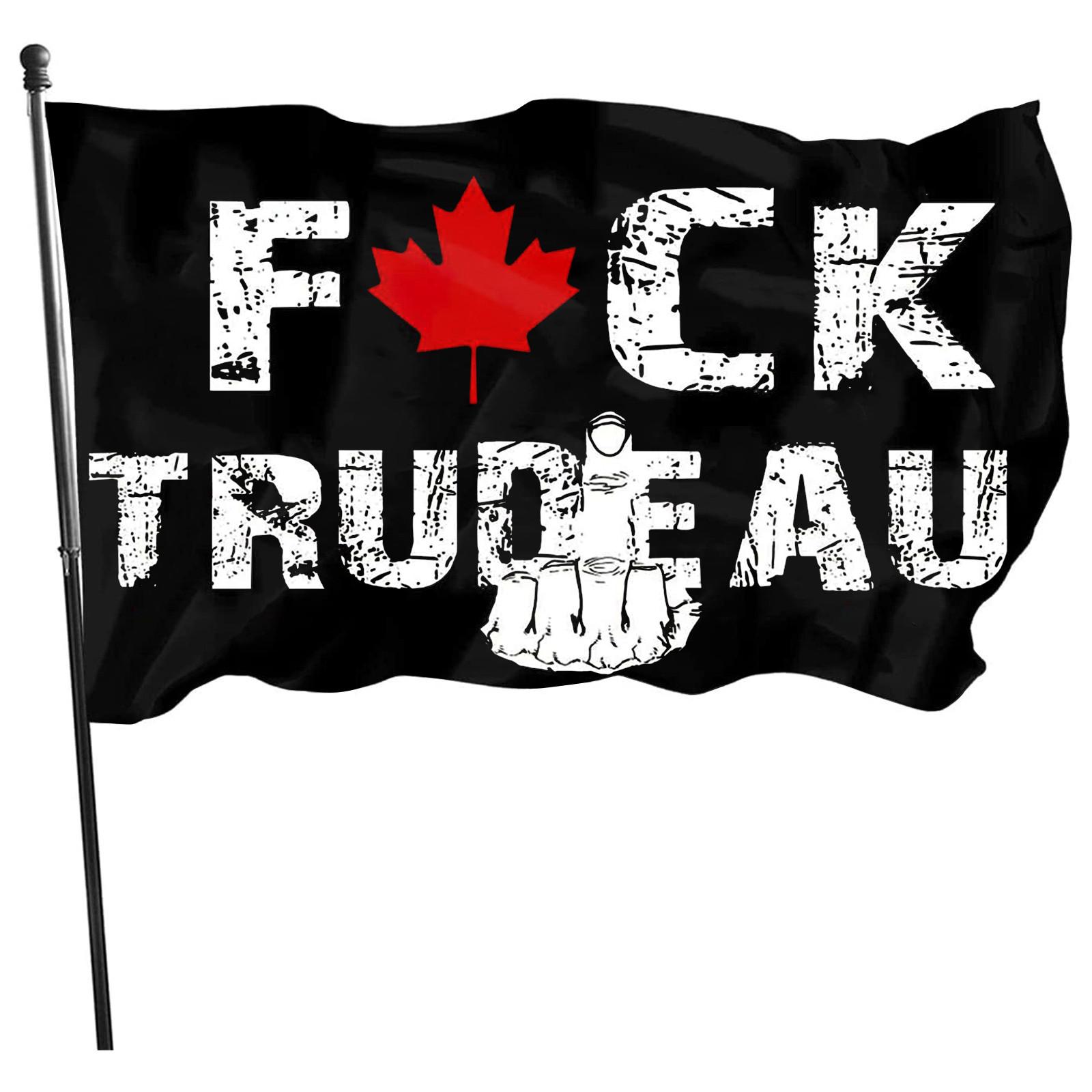 

Черный наружный флаг Никитаса 3x5 футов, баннер флага Трюдо с латунными люверсами для внутреннего наружного декора