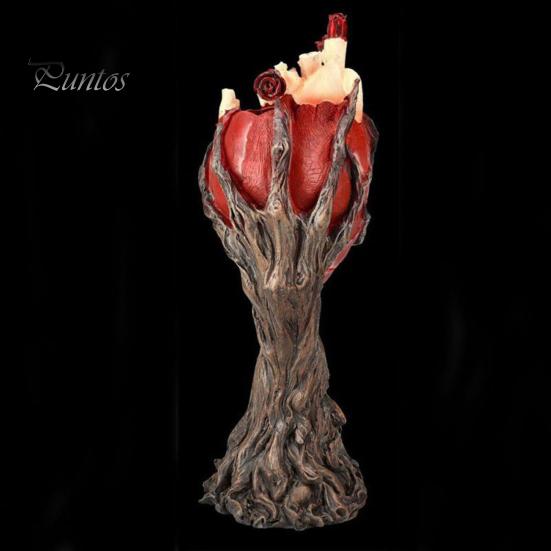 Halloween Herz Treeman Figurine Spooky Baum Hält Herz Harz Statue Skulptur Indoor Outdoor Garten Desktop Dekoration Ornament