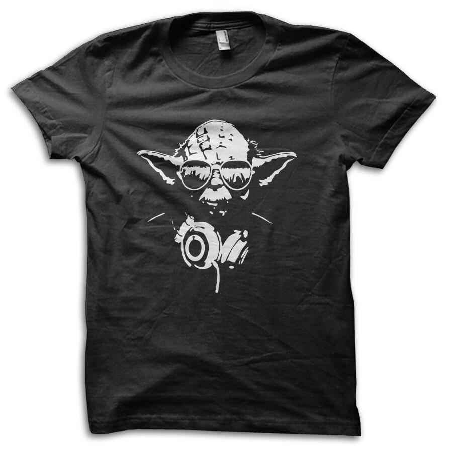 DJ Yoda Joke Baby Yoda Jedi Parody Inspired by Star Wars Sci-Fi T-shirt M5596 S разноцветный