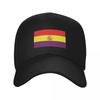 New Spanish Republican Flag Baseball Cap Custom Golf Hat Luxury Women Cap Unisex Womens