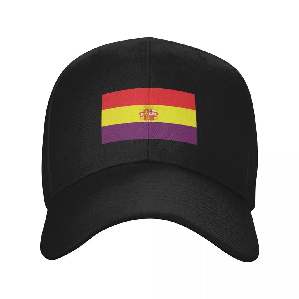 New Spanish Republican Flag Baseball Cap Custom Golf Hat Luxury Women Cap Unisex Womens