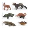 Simulation Model Short-Tailed Bobcat Red Panda Platypus Ferret Mouse Spiny-Tailed Rock Lizard Reptile Ornament