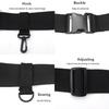 Plastic Wader with Poles Inserter Adjustable Fishing Rod Holsters for Casting Reel Waist Wading Belt Waist Belt Rod Holder