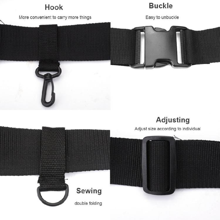 Plastic Wader with Poles Inserter Adjustable Fishing Rod Holsters for Casting Reel Waist Wading Belt Waist Belt Rod Holder
