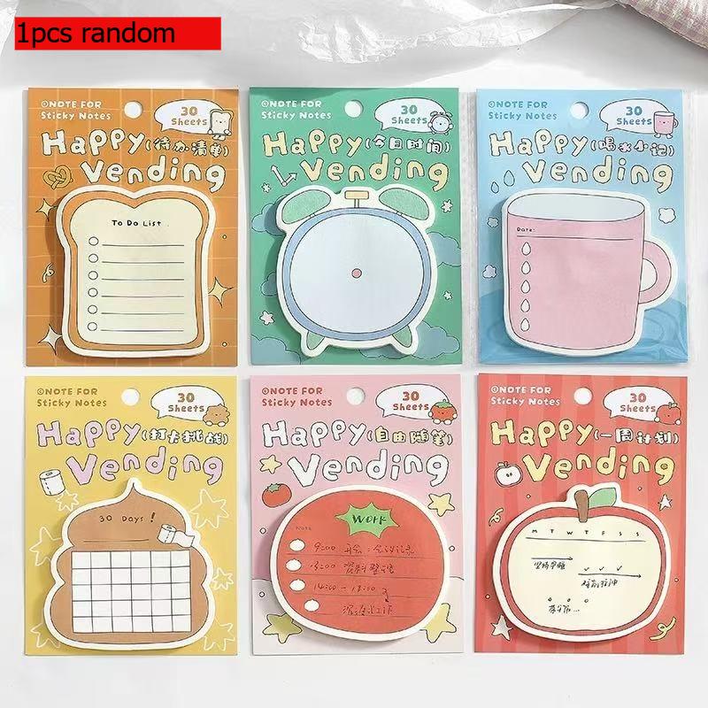 Beautiful Vending Machine Series Daily Life Gifts Office Notes Message Special Shaped Notes Kawai Stationery School Supplies