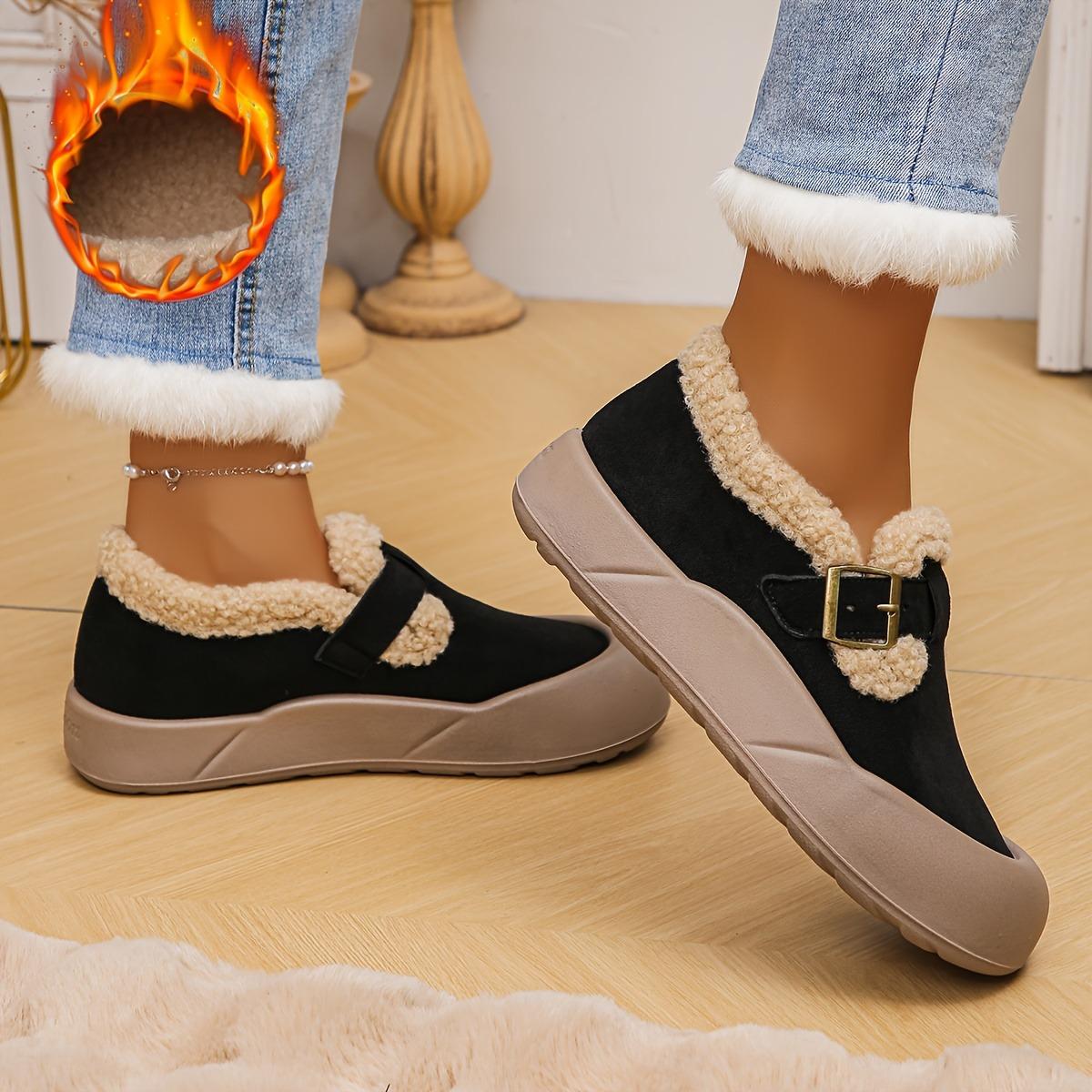 Women s Winter Suede Lined Boots - Non Slip Round Toe Shoes Suitable for Daily and Formal Occasions - Warm Indoor and Outdoor Dual-use Short Boots 36 1980₽