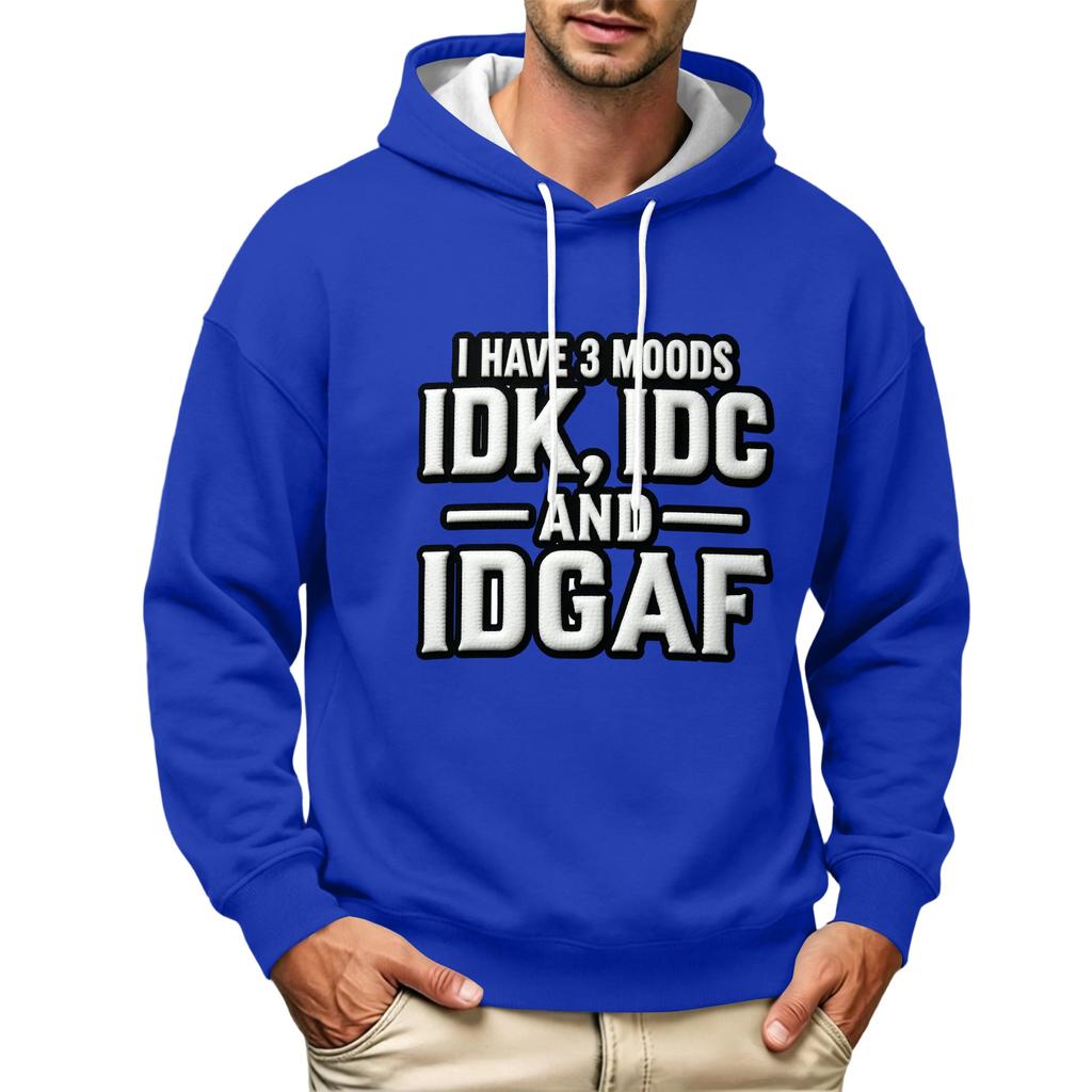Men's Fashion Hooded Sweatshirt Casual Long Sleeve Pullover for Everyday Wear