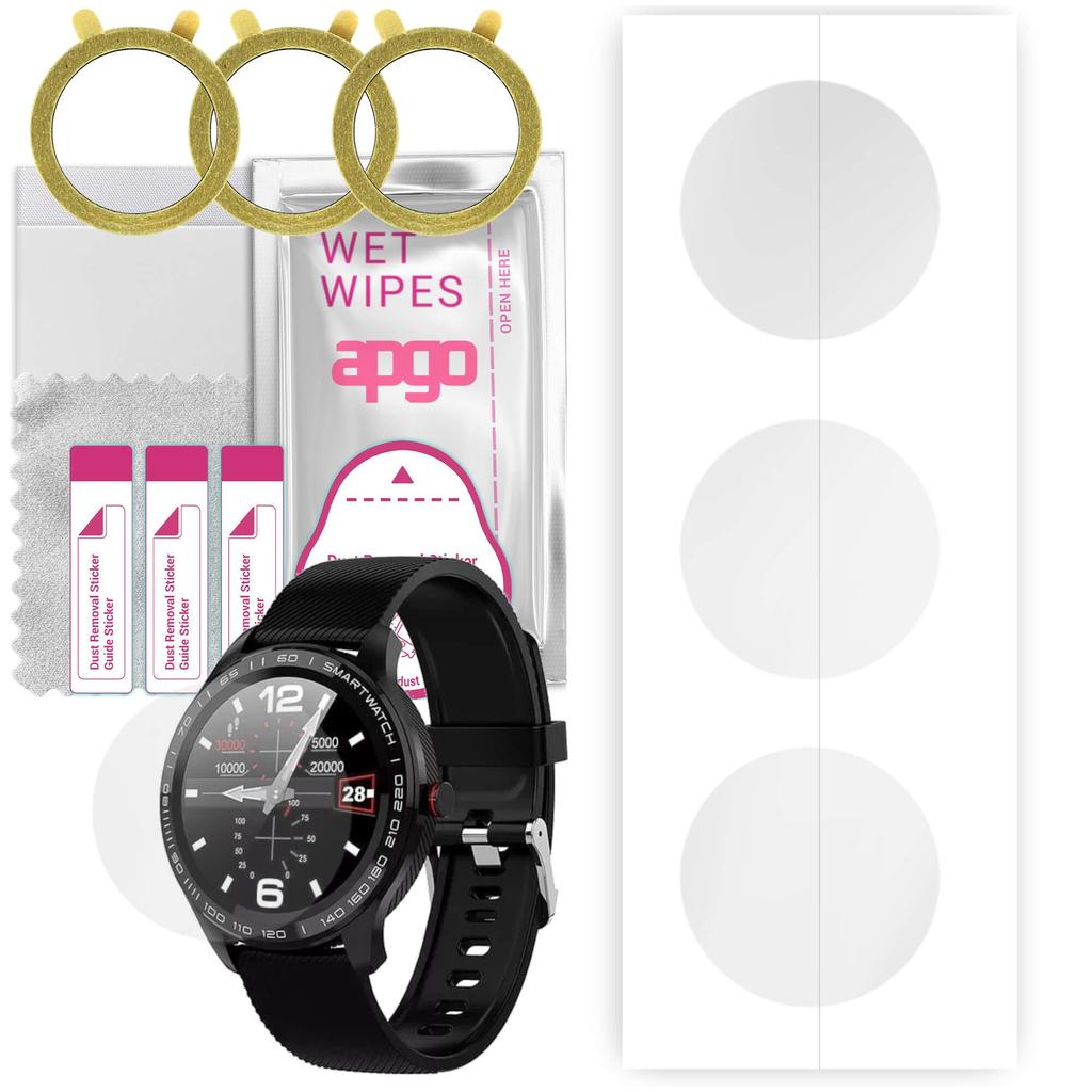 3x Apgo Hydrogel Screen Protector for Garett Men 3S, Hydrogel Film, with Positioning Layer Easy Installation