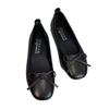 Spring New Versatile Round Head Soft Sole Single Shoes Women's Flat Shoes Light Mouth Shoes Bow Small Red Shoes Women