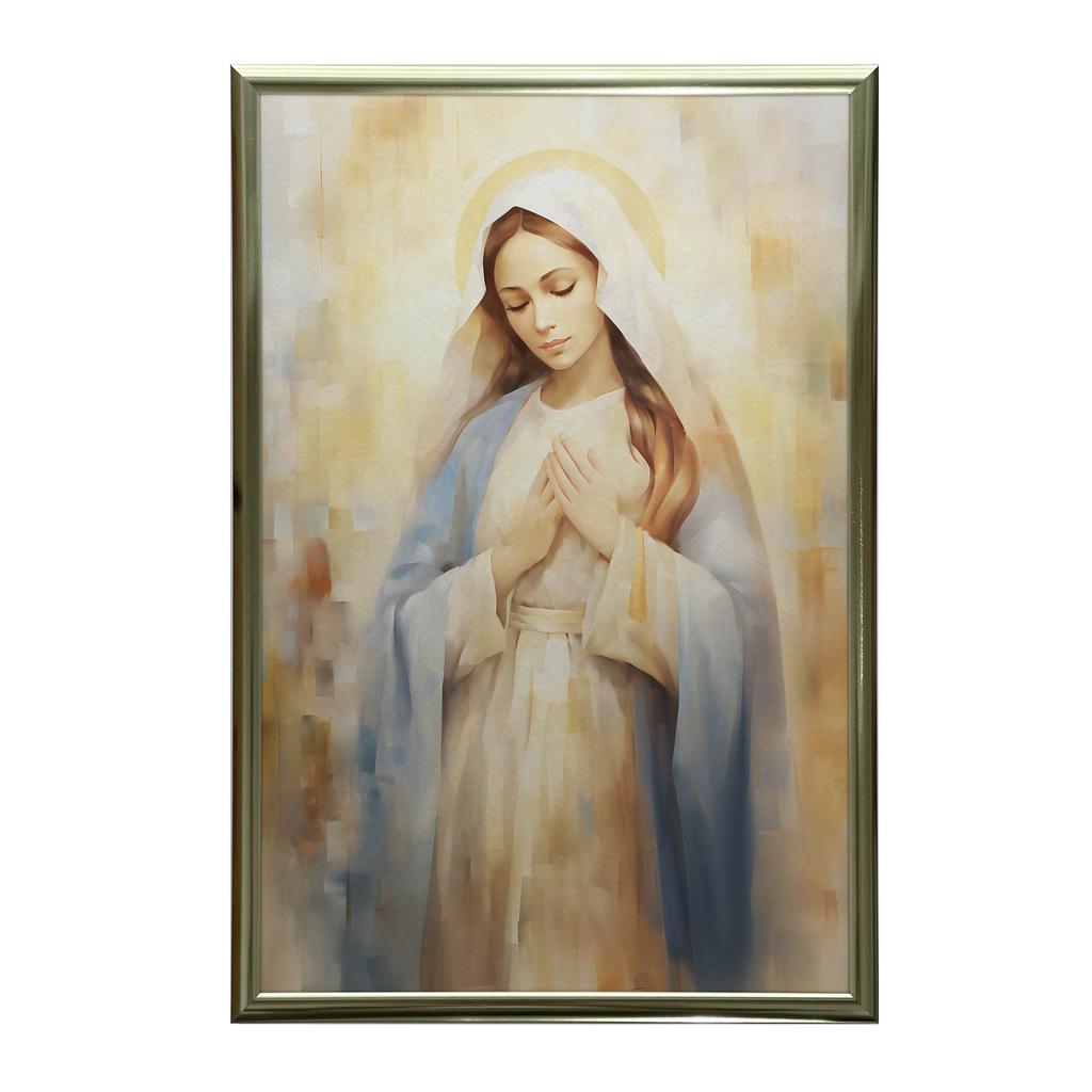 Plakat Maryja: Symbol Spokoju Plakat Maryja: Symbol Spokoju, 50X70 Cm, Bez Ramy, Płótno Premium Na Blejtramie