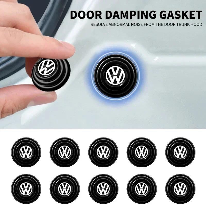 For VW 1/2/4pcs Car Door Absorber Shockproof Anti Noise Pad Buffer Gasket For VW GTI Polo Golf Passat Tiguan Arteon Touareg Taigo Caddy