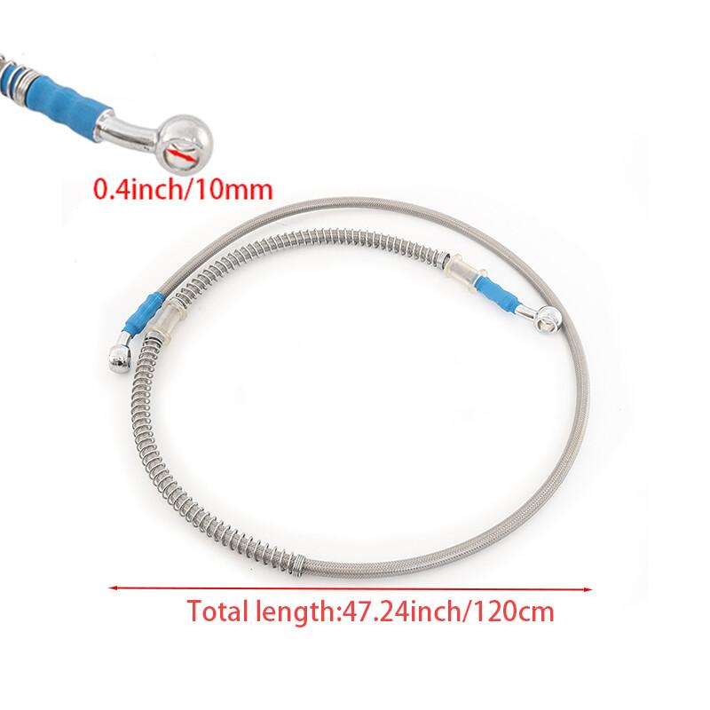 15.4-45 in Motorcycle Racing Hydraulic Brake Hose 10mm Braided Oil Hoses Line M