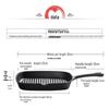 ZISIZ 24cm Gusseisen Gerillte Steakpfanne