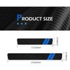 4PCS Car Door Sill Protector, Double Slash Sport Style Front Rear Side Door Blue